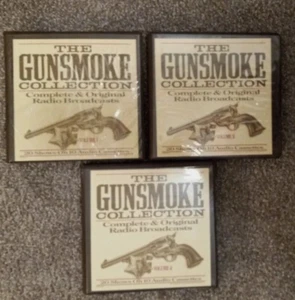 The Gunsmoke Collection Volumes 1, 3 & 4 60 Shows 30 Cassettes William Conrad - Picture 1 of 13