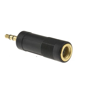 6.35mm Jack Estéreo Conector A 3.5mm Conector Dorado Adaptador - Imagen 1 de 16