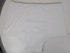 3-pack, vintage Corcraft 3XL Men's White Briefs, USA Correctional Facility Made - Picture 1 of 6