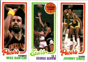 1980 Topps Basketball #117-204-115 Davis/Gervin/Bantom - Picture 1 of 2