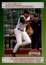 2010 Midwest League All-Stars #6 Nate Freiman Wellesley Massachusetts MA Card
