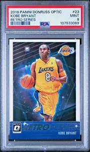 2018 Panini Donruss Optic Retro Series 23 Kobe Bryant PSA 9 Los Angeles Lakers - Picture 1 of 2