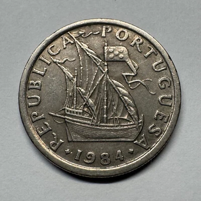 1984 Portugal 2.50 Escudos - Beautiful Coin - #B-085 - Image 1 of 2