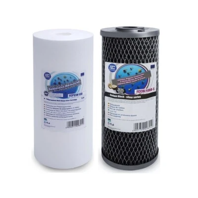 Aquafilter 2 Stage HMA Heavy Metal Reduction Water Filter 10" Big Blue BB Jumbo - Image 1 of 2