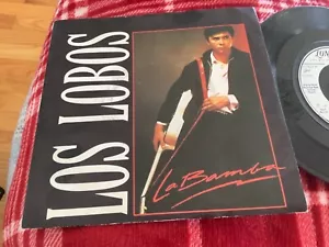 Los Lobos La Bamba Picture Sleeve and 45 single from Great Britain IMPORT - Imagen 1 de 3