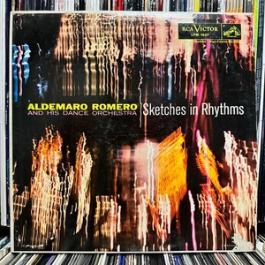ALDEMARO ROMERO AND HIS DANCE ORCHESTRA - SKETCHES IN RHYTHMS (VINYL LP)  1958!! - Picture 1 of 6