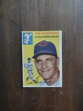 1954 Topps #7 Ted Kluszewski Cincinnati Red legs NO CREASES EX