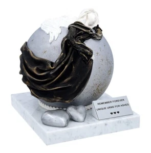 Artistic urn with angel Unique urn for ashes - Imagen 1 de 11