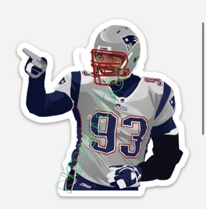 Richard Seymour (MAGNET) - New England Patriots NFL Vector image Hardhat Mancave - Picture 1 of 1