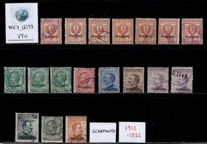 WC1_16199. ITALY AEGEAN COL. SCARPANTO. Lot of 1912-1922 commem. stamps. Used - Picture 1 of 1