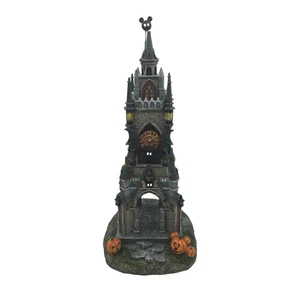 Disney Halloween Village Set Haunted House Mickey Mouse Lighted Tower Castle - Picture 1 of 14