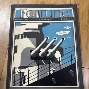 1938 MARCH FORTUNE MAGAZINE- US Navy - incl rare supplement "Unmerge for Profit" - Foto 1 di 10