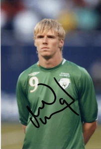 IRLAND, LEEDS UNITED & WOLVES: ANDY KEOGH SIGNED 6x4 ACTION PHOTO + COA - Bild 1 von 1
