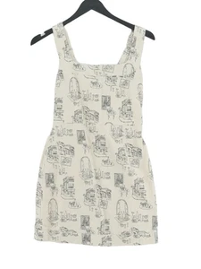 Abercrombie & Fitch Women's Midi Dress XS Cream Linen - Picture 1 of 5