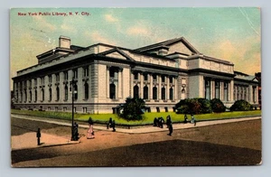 Vintage New York Public Library Postkarte NYC Anfang 1900 - Bild 1 von 2