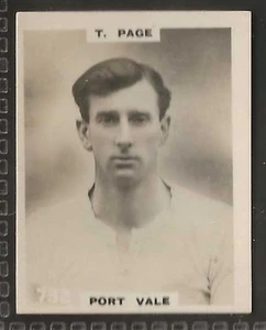 PINNACE FOOTBALL-PINNACE BACK-#0732- PORT VALE - T. PAGE - Picture 1 of 2