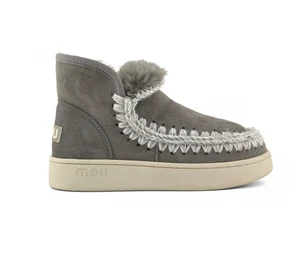 MOU Eskimo Sneaker bequeme Stiefeletten warm Schuhe grau schwarz - Bild 1 von 5