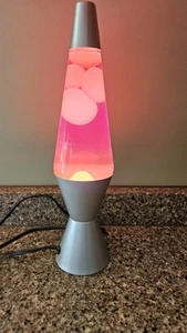 Lava Lamp Motion & Glitter Pink w Yellow Wax Model 2000 14.25" Tested works - Picture 1 of 10