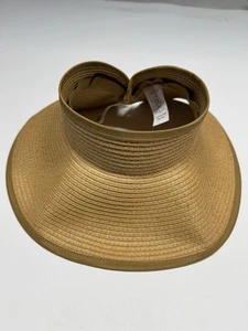 Visiere parasole Time and Tru TAGLIA UNICA donna TT arrotolate impacchettabili marrone chiaro regolabili nuove - Foto 1 di 4
