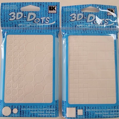 ELECCIÓN - EK Éxito ~ Puntos 3D ~ 198 piezas por paquete ~ Cuadrado o Redondo ~ NUEVO Foto 1 de 4