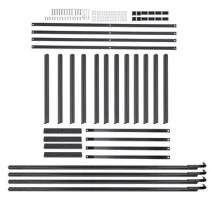 4x Black Cargo Shipping Container Shelving Shelf Bracket Powder Coated 19.6'' - Picture 1 of 16