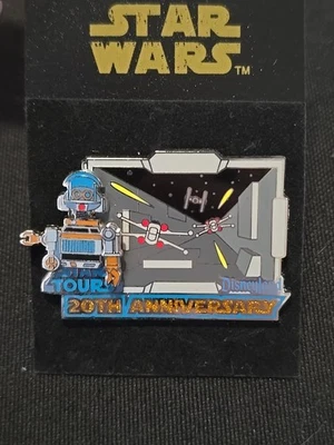 PIN DISNEY DLR STAR TOURS 20 ANIVERSARIO LE 1000 Star Wars Rex RX-24 droide Foto 1 de 4