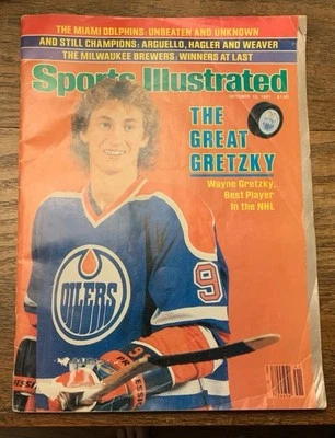 Wayne Gretzky NO LABEL Hockey FC RC - Sports Illustrated October 12, 1981 - Image 1 of 3