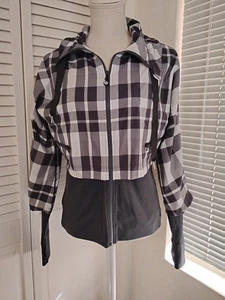 Lululemon Athletica Seek The Peak Gray Plaid Jacket 8 - Picture 1 of 6