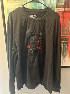 3XL - BKYS Black Tshirt Animal With Red Rose - 95% Cotton 5% Spandex - Picture 1 of 4