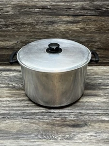 Vintage Mirro Aluminum Stock Pot 10 Quart 890M USA with Lid - Picture 1 of 6