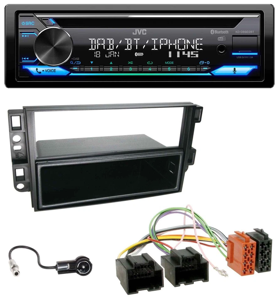 JVC Bluetooth MP3 USB DAB CD Autoradio für Chevrolet Aveo Epica Captiva 06-11 - Bild 1 von 4