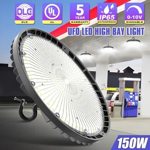 DLC 150W UFO LED High Bay Light Factory Warehouse Commercial Shop Light Dimmable - Picture 1 of 18