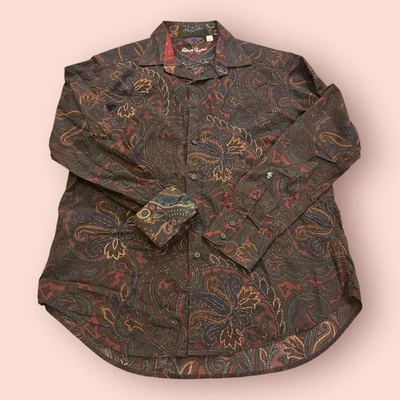 Robert Graham Carlyle Woven Shirt Mens Large Multi Paisley Classic Fit Button-Up - Image 1 of 4