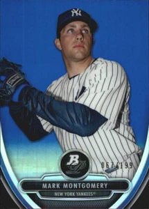 2013 (YANKEES) Bowman Plat Chrome Prospects Blue Ref #BPCP88 Mark Montgomery - Picture 1 of 2