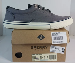 Sperry Mens Striper Storm CVO Gray Sneakers Boat Shoes Size 8 - Picture 1 of 8