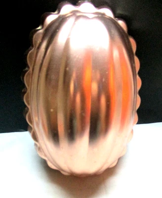 Molde de postre de gelatina de cobre gancho festoneado vintage metal colgante de pared 7" Foto 1 de 2