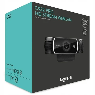 Logitech Webcam C922 PRO HD STREAM 3MP USB-A AUSGEZEICHNETE QUALITÄT - Bild 1 von 4