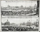 Lisboa Lissabon Portugal Catherine of Braganza Merian Kupferstich 1699