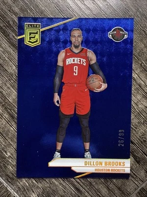 2023-24 Donruss Elite #151 Dillon Brooks Blue #/99 Houston Rockets - Image 1 of 2