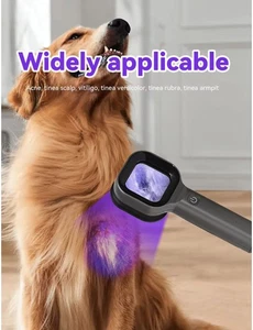 Hot!!! Tiermedizinische Hölzer Lampe Hautanalysegerät Leuchten Tierarzt Haustiere UV tragbar Haustier - Bild 1 von 19