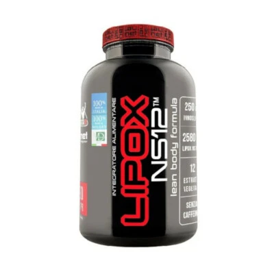 Net Integratori LIPOX NS12 Termogenico brucia grassi naturale 90cpr