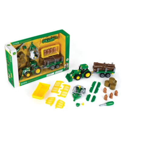 John Deere 1/24 Tractor with Trailer Set #LP76146 - Image 1 of 1