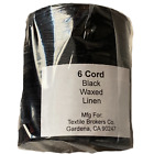 Waxed LINEN CORD lacing 6-cord rug braiding weave twine thread electrical 600yd