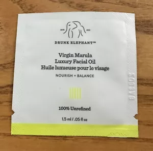 DRUNK ELEPHANT Virgin Marula Luxury Facial Oil 0.05oz / 1.5ml Sample NEW - Picture 1 of 2