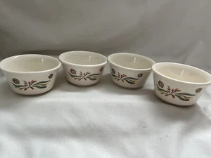 Taylor Smith & Taylor TS&T vintage Custard bowls Oven Serve USA set of 4 - Picture 1 of 6
