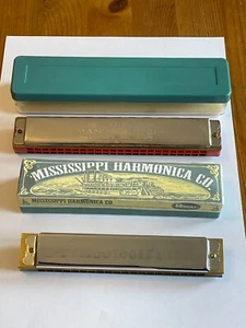 Vintage Mundharmonikas x 2 - The Bandmaster & Mississippi (B222) - Bild 1 von 7
