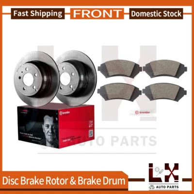 Rotor de freno delantero Brembo 6 y pastilla para Cadillac DeVille 2000-2005 Foto 1 de 4