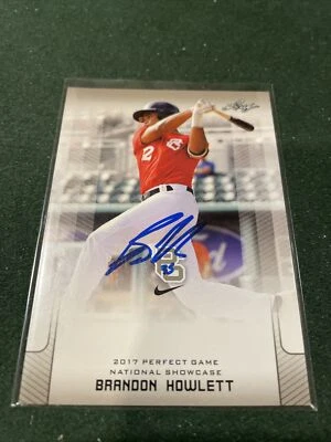 2017 Leaf Perfect Game Brandon Howlett Auto Signed Boston Red Sox - Image 1 of 3