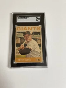 1964 TOPPS VENEZUELAN #242 HARVEY KUENN GIANTS SGC 2 GOOD - Picture 1 of 3