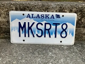 Original Alaska Nummernschild Vanity Metall Autoschild MKSRT8 Chrysler - Bild 1 von 1